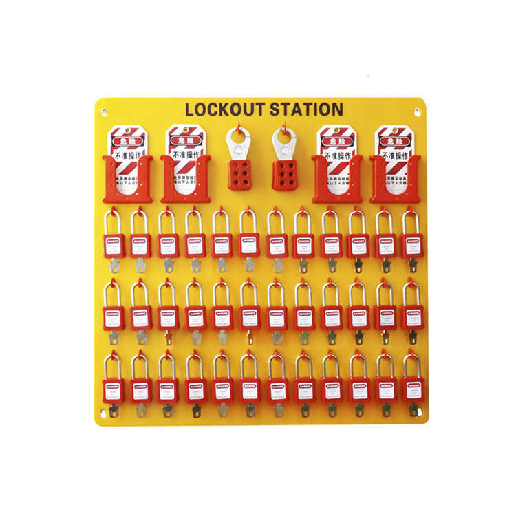 High Security Factory OEM Safety 36pcs Padlocks Lockout Station