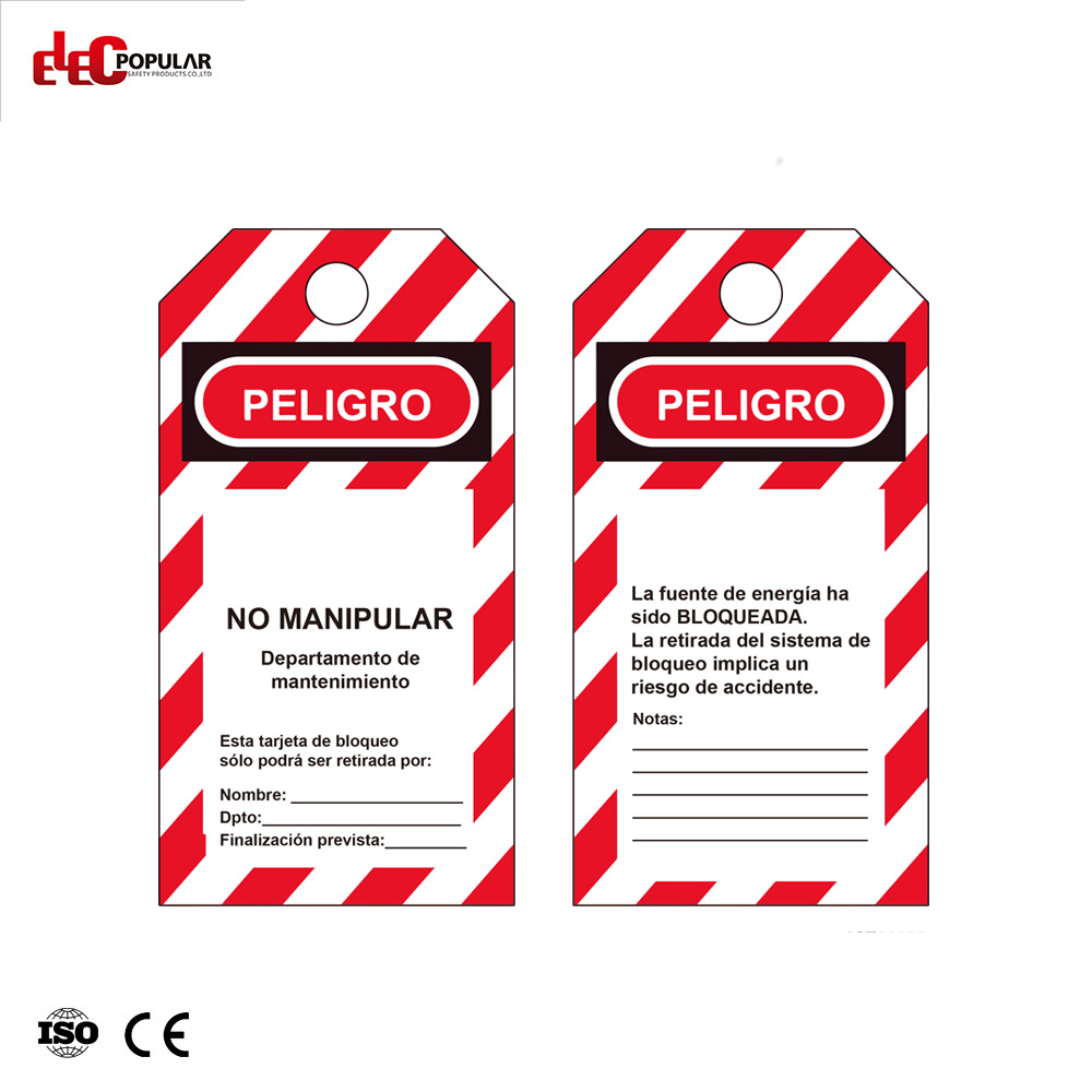High Quality Industrial Warning Scaffold danger identification Pvc Plastic Safety Tag Lockout Tagout