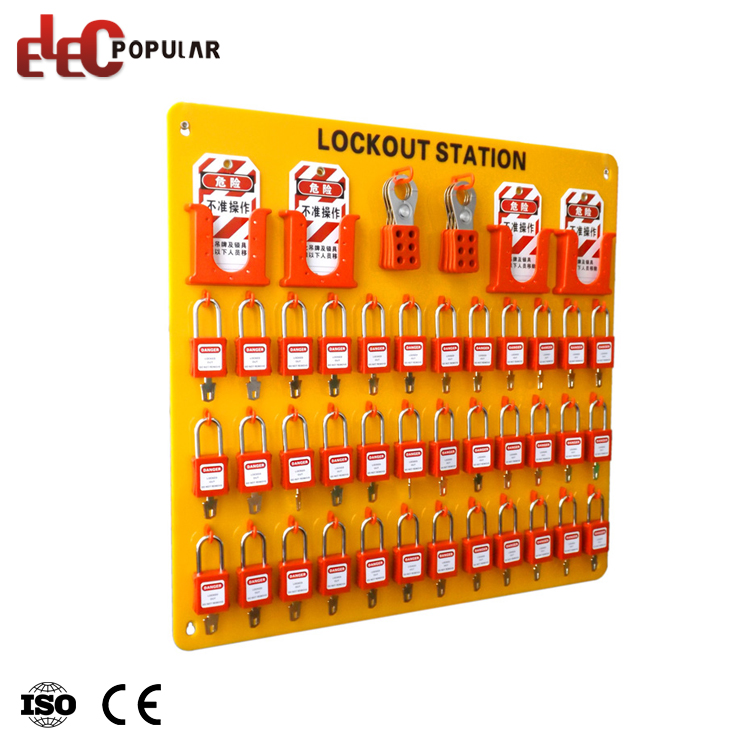 High Quality Organic Glass 24 Tagout 20 Padlock Safety Lockout Stations