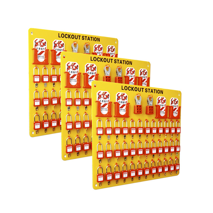 High Security Factory OEM Safety 36pcs Padlocks Lockout Station