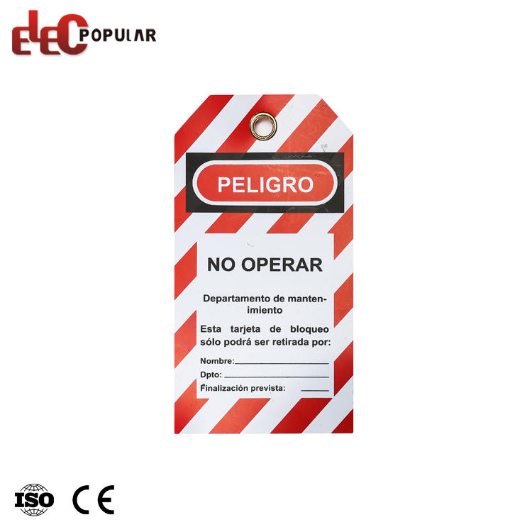 High Quality Industrial Warning Scaffold danger identification Pvc Plastic Safety Tag Lockout Tagout