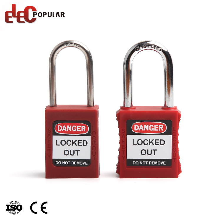 High Security Multi Color 38MM 316 Stainless Steel Shackle Slim Body Safety Padlock