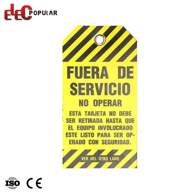 China PVC Safety Lockout Tags and Tagout Tags
