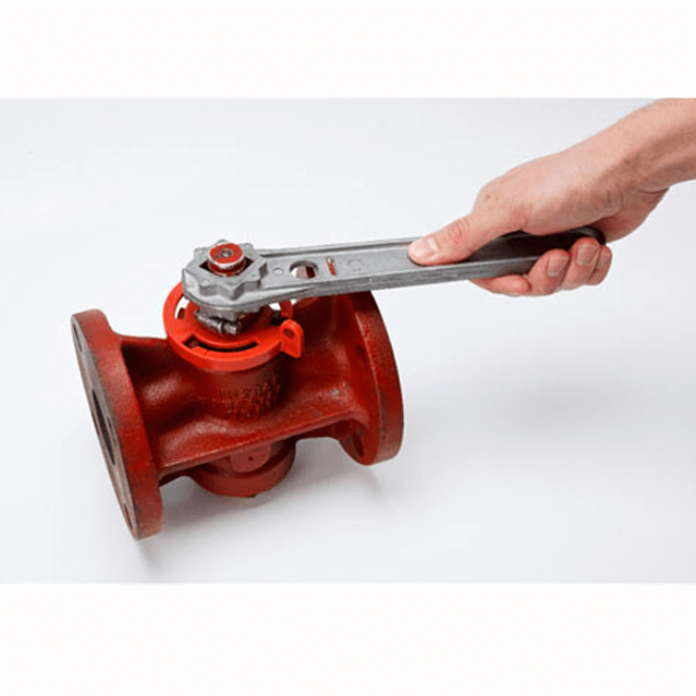 Red Compact Durable Polypropylene Plug Valve Lockout