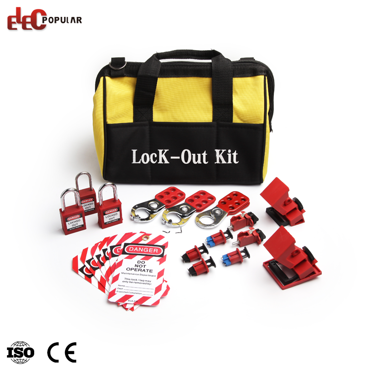 OEM Factory Electric Lock Out Bag Safety Steel Padlock Lockout Kits