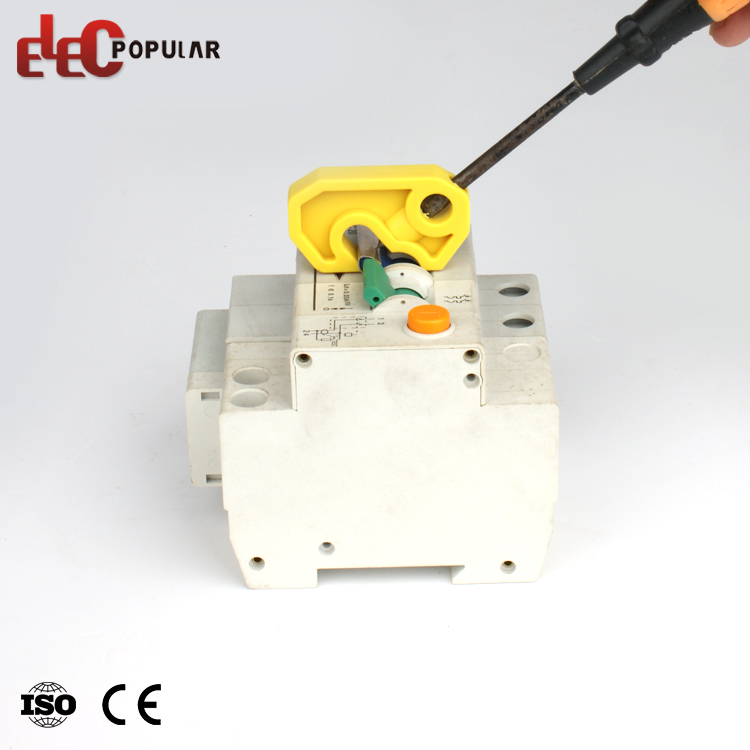 Durable Plastic Material Lock Out 1-4 Pole Circuit Breakers Safety Breaker Lockouts